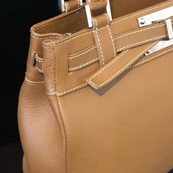 Rossi & Caruso Brown Leather Shoulder Bag - Picture 2 of 7